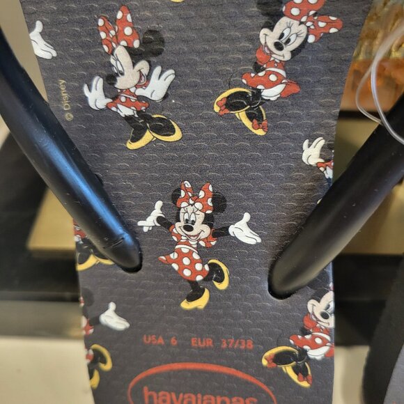 Havaianas x Disney Minnie Mouse Flip-Flops – Women’s Size 6 – NWT - Picture 8 of 8